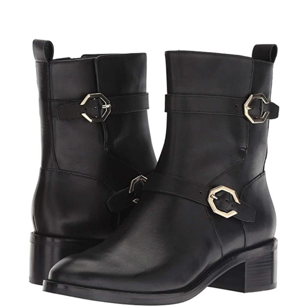 Cole Haan black leather boots 6.5